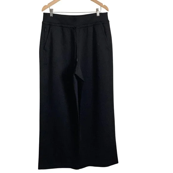 Athleta Coaster Luxe Wide Leg Pants Black Drawstring High Rise XL Tall - Picture 4 of 12